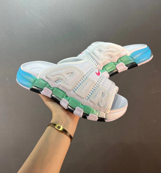 Nike Air More Uptempo Slide "Aqua" Slides