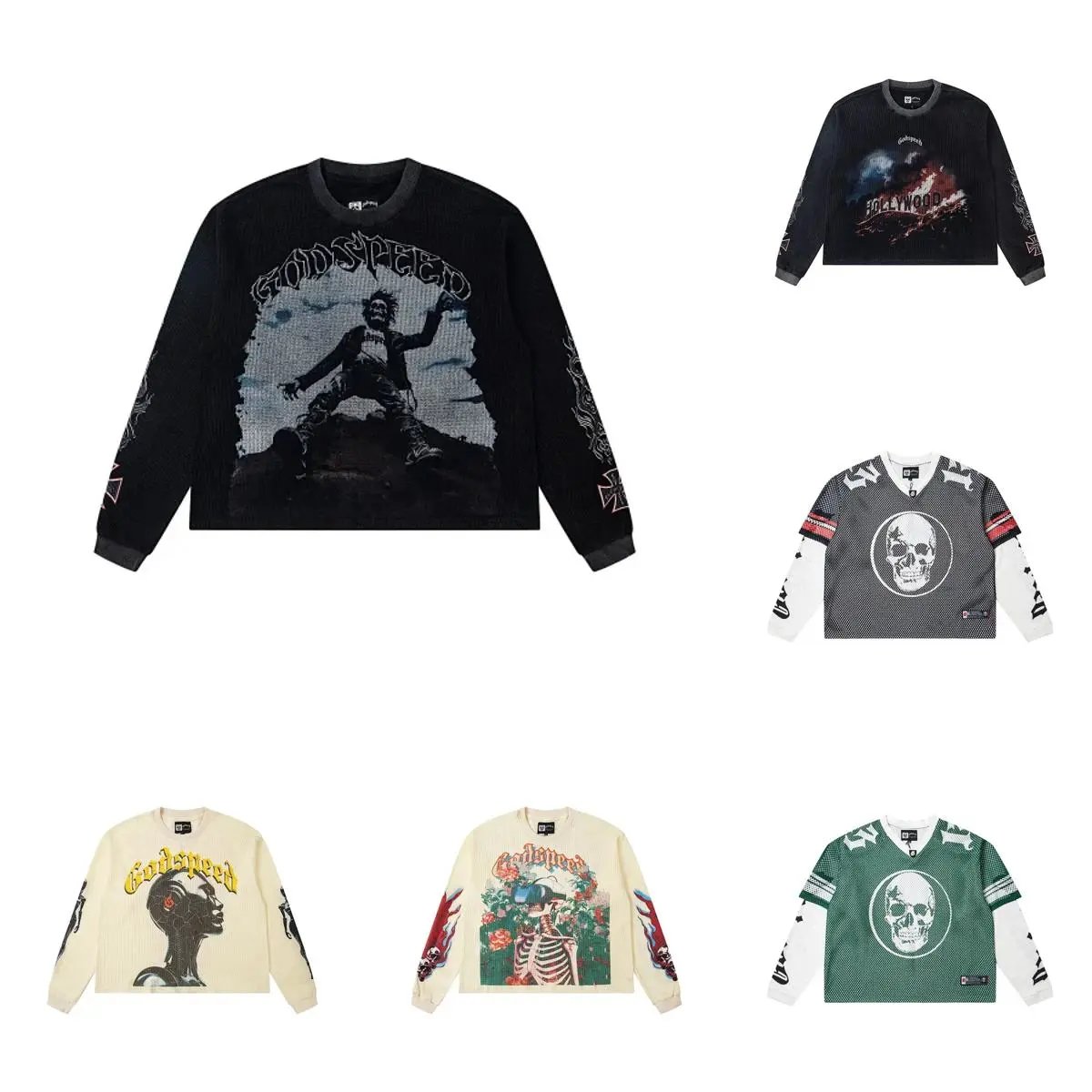 Godspeed Black Long Sleeve Graphic Sweater