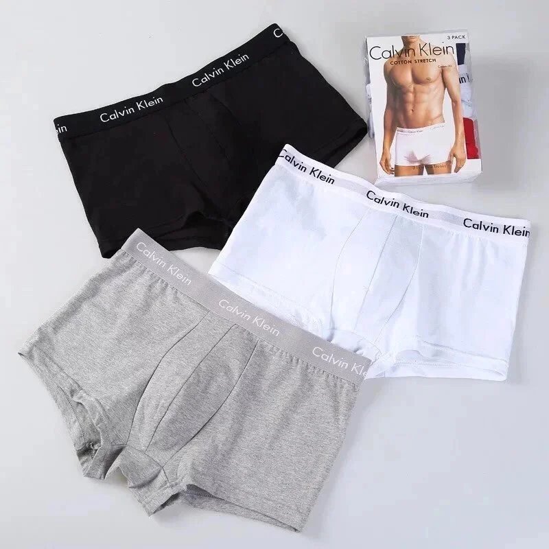 Calvin Klein Black, White, and Grey Boxer Shorts 3-Pack