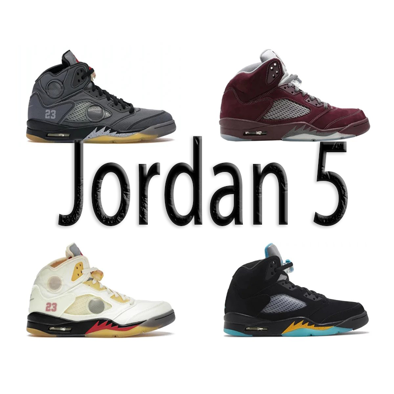 Air Jordan 5 Sneakers in Various Colors