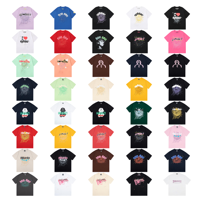 Spider T-Shirt Collection in Various Colors