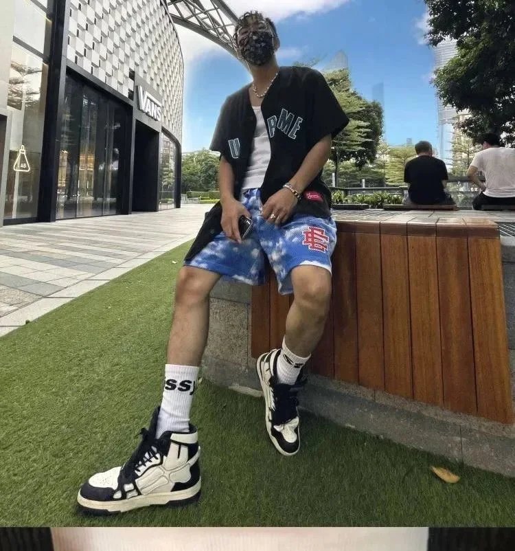 Supreme Blue Tie-Dye Shorts