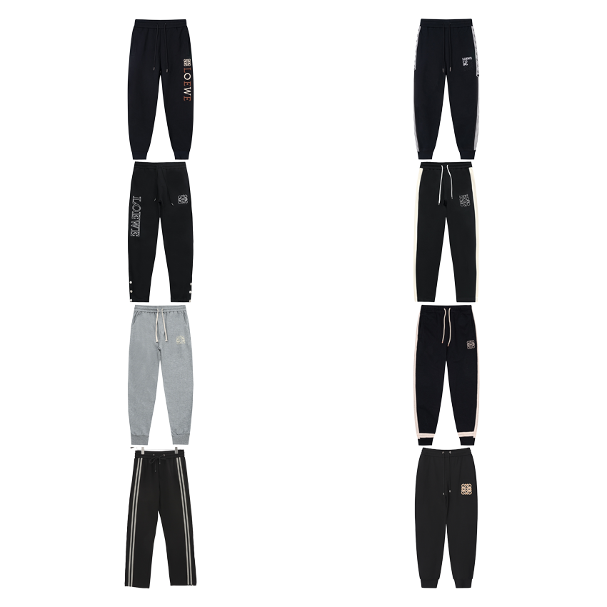 Loewe Black and Grey Casual Track Pants