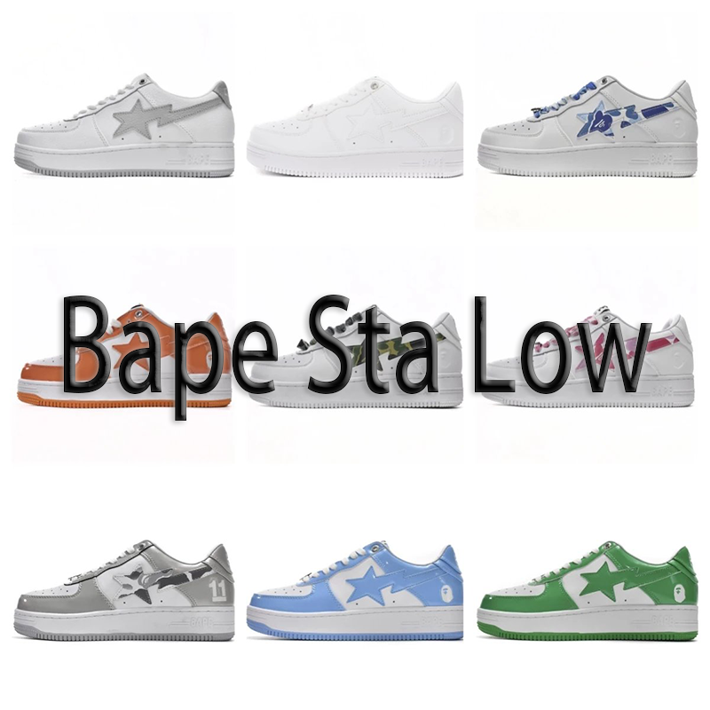 Bape Sta Low White Sneakers