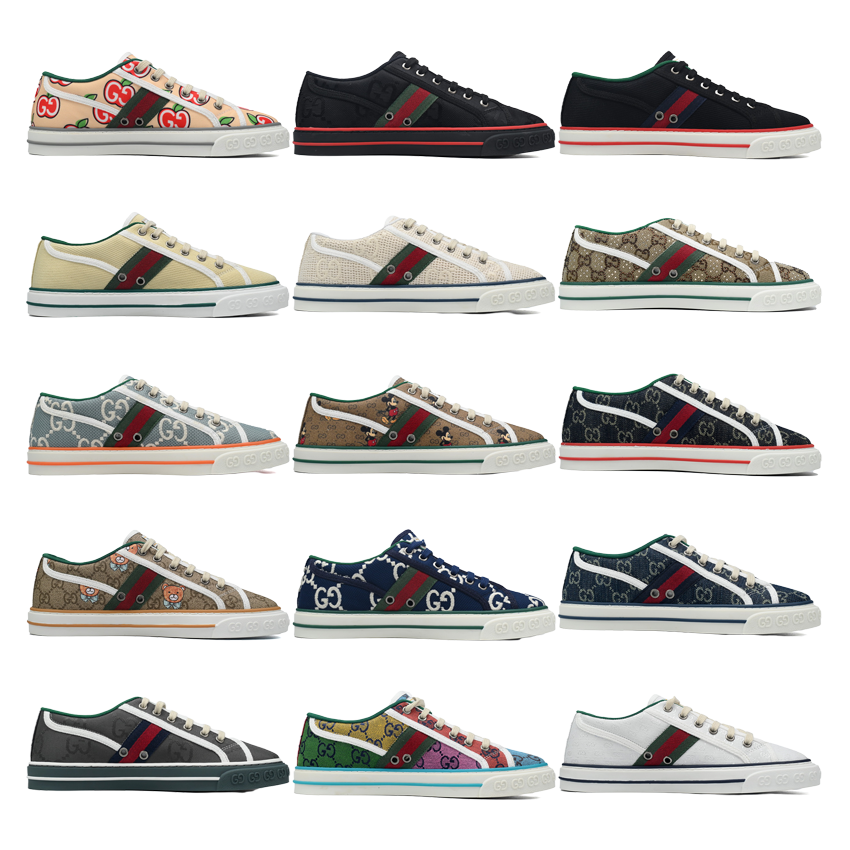 Gucci Multi-Color Low Top Sneakers