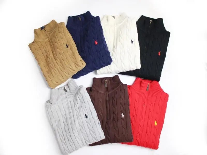 Ralph Lauren Cable Knit Zip-Up Sweaters