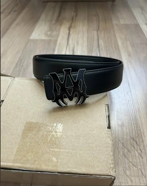 Black Leather Belt w