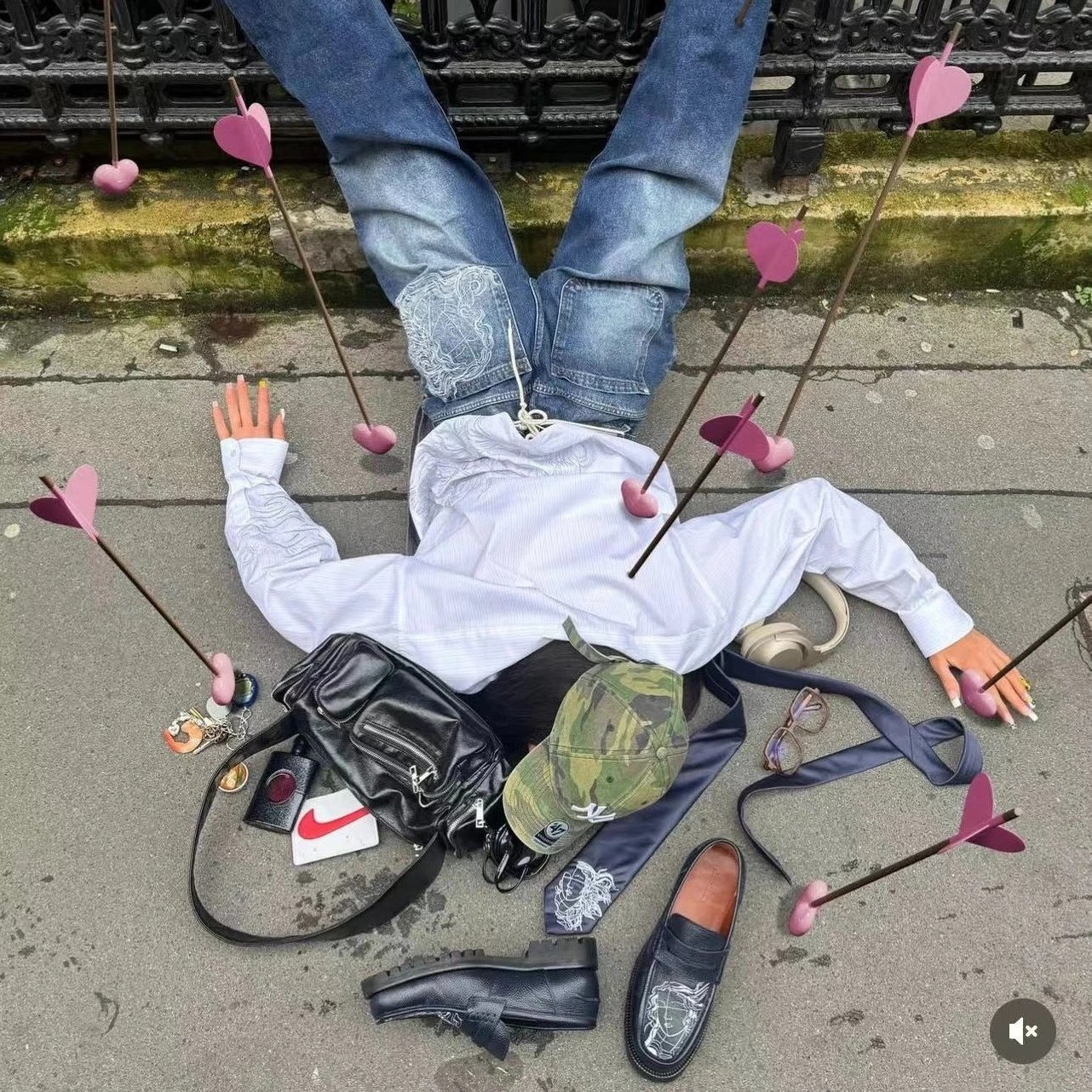 White Long Sleeve Shirt with Jeans and Loafers Combo
