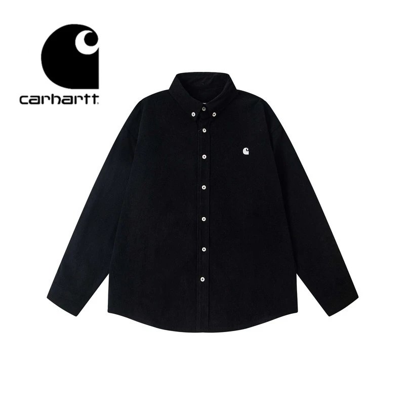 Carhartt Black Corduroy Button-Up Shirt