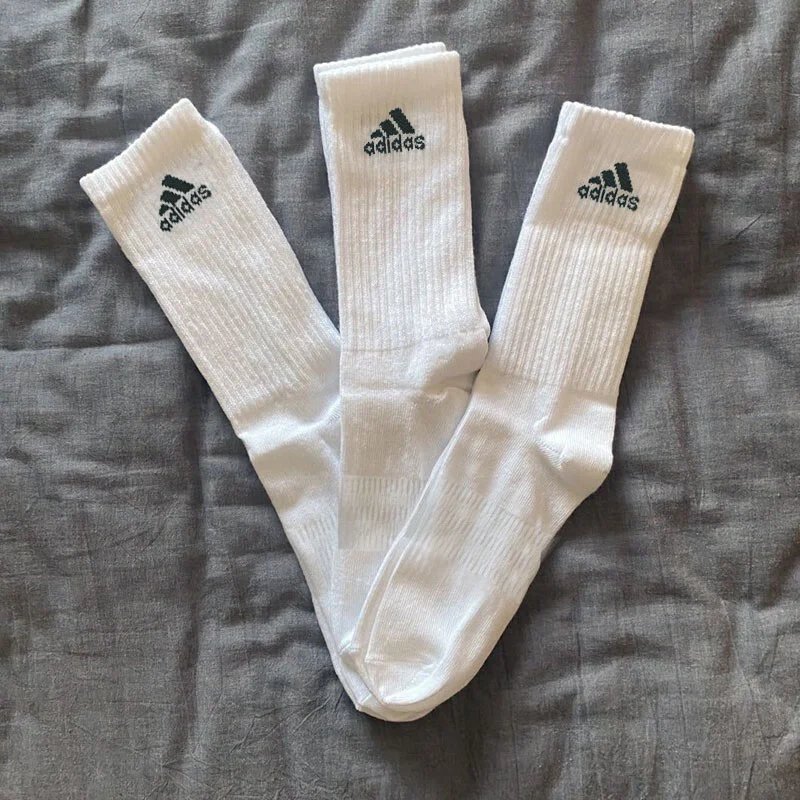 Adidas White Crew Socks