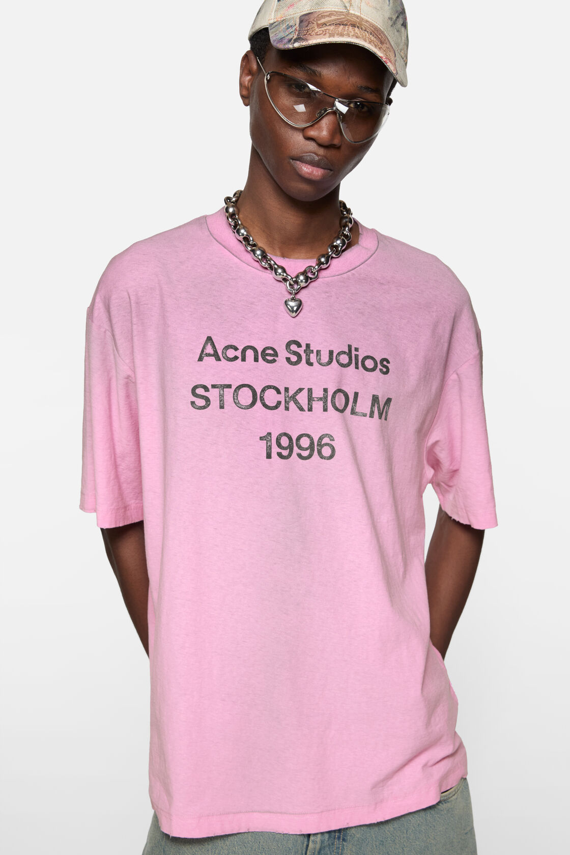 Acne Studios Pink Short Sleeve T-Shirt