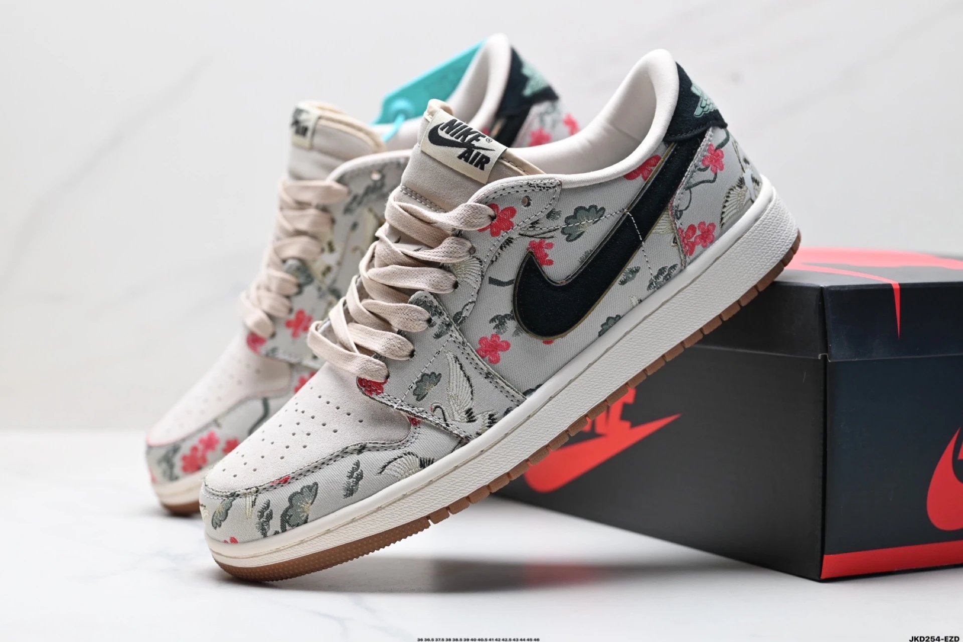 Nike Air Jordan 1 Low Floral Sneakers