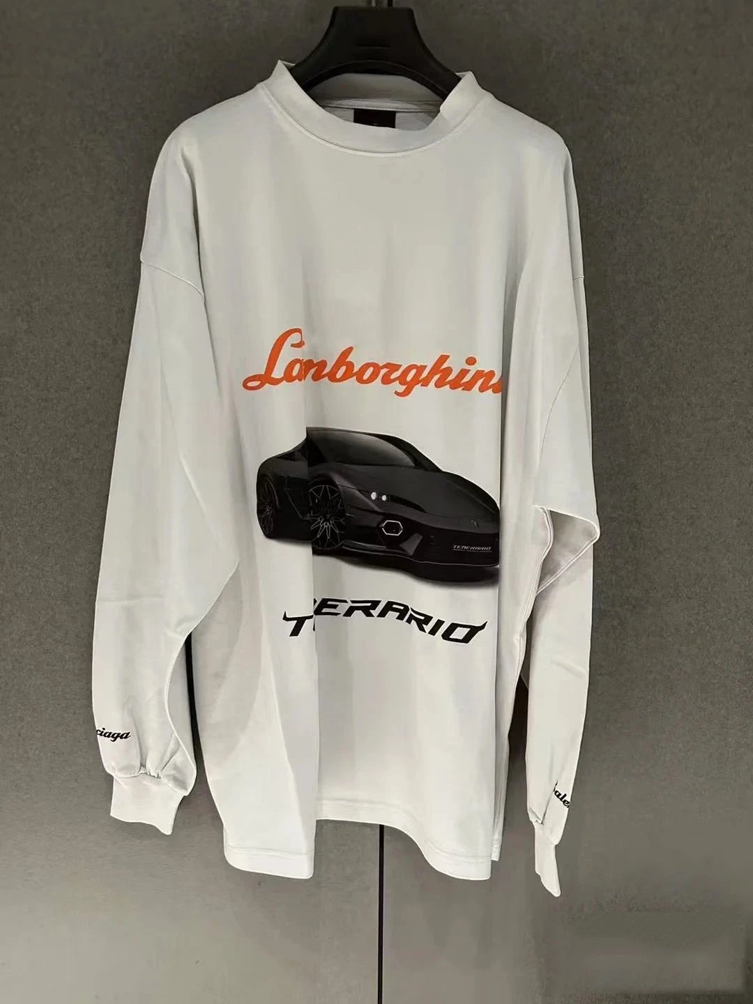 Lamborghini White Long Sleeve T-Shirt
